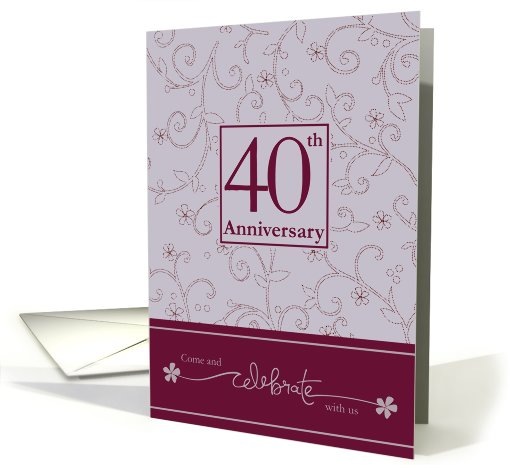 40th Anniversary Invitation card (589243)