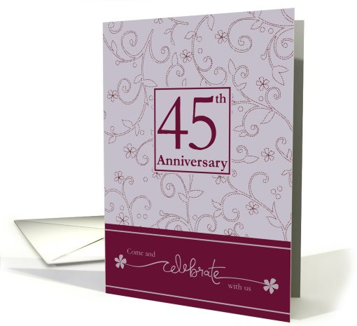 45th Anniversary Invitation card (589244)