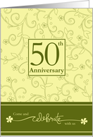 50th Anniversary Invitation card