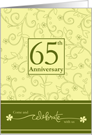 65th Anniversary Invitation card