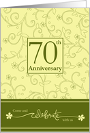 70th Anniversary Invitation card