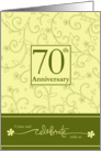 70th Anniversary Invitation card