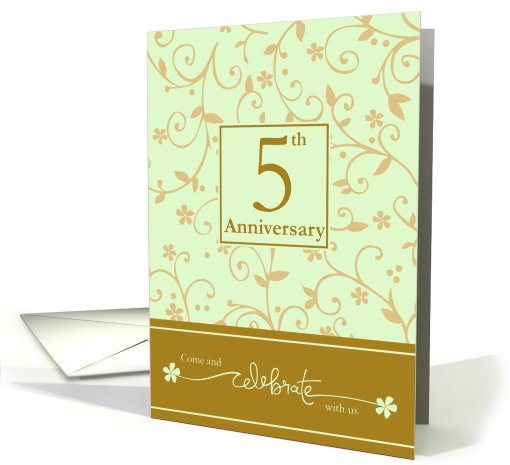 5th Anniversary Invitation card (589256)