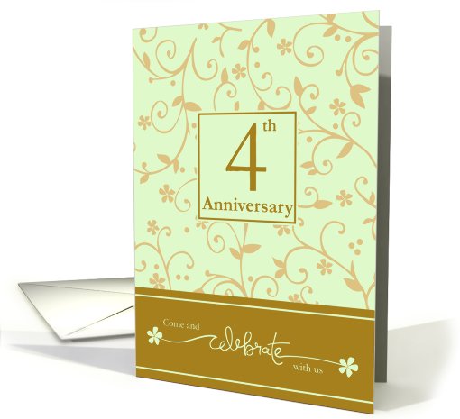 4th Anniversary Invitation card (589257)