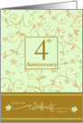 4th Anniversary Invitation card