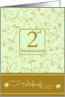 2nd Anniversary Invitation card