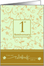 1st Anniversary Invitation card