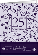 25th Anniversary Invitation card