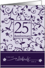 25th Anniversary Invitation card