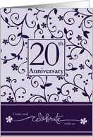 20th Anniversary Invitation card