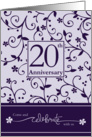 20th Anniversary Invitation card