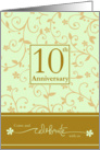 10th Anniversary Invitation card