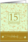15th Anniversary Invitation card