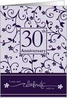 30th Anniversary Invitation card