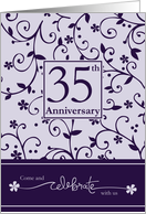 35th Anniversary Invitation card