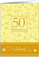50th Anniversary Invitation card