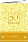 50th Anniversary Invitation card