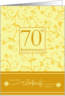 70th Anniversary Invitation card