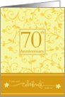 70th Anniversary Invitation card