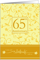 65th Anniversary Invitation card