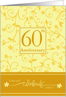 60th Anniversary Invitation card