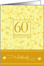 60th Anniversary Invitation card