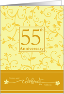 55th Anniversary Invitation card