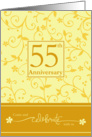 55th Anniversary Invitation card