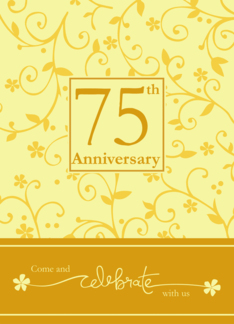 75th Anniversary Invitation