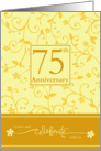 75th Anniversary Invitation card
