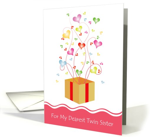 Happy Birthday Twin Sister card (589931)