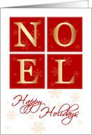 Noel - Happy Holidays card