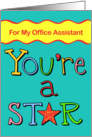 Thank You - You’re A Star, Office Assistant card