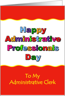 Happy Administrative Professional Day, Clerk card