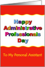 Happy Administrative Professional Day, Personal Assistant card