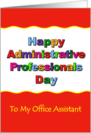 Happy Administrative Professional Day, Office Assistant card
