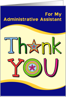 Thank You, Admin Assistant card