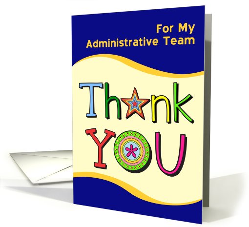 Thank You, Admin Team card (790837)