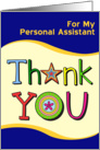 Thank You, Personal Assistant card