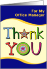 Thank You, Office Manager card