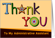 Thank You, Admin Assistant card