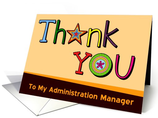 Thank You, Admin manager card (790847)