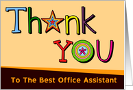 Thank You, Office Assistant card