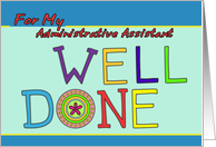 Well Done, Admin Assistant card