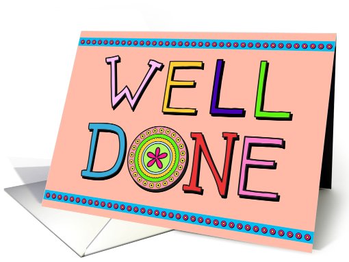 Well Done card (790887)