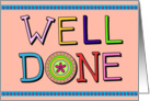 Well Done card