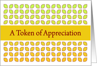 A Token of Appreciation, Employee card