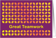 Employee Appreciation - Great Teamwork card