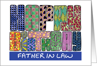 Zendoodle - Happy Birthday, Father in Law card