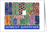 Zendoodle - Happy Birthday, Dearest Godfather card